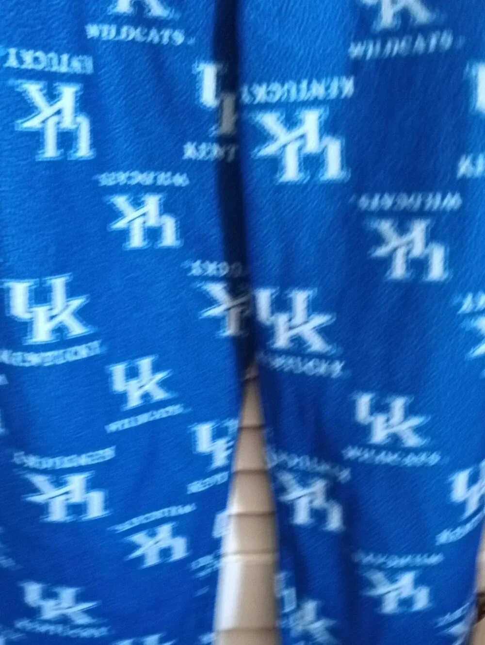 University of Kentucky Kids Blue Wildcats Fleece Pajama Pants - Team Logo Print